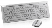 Комплект Rapoo 8200M White, Optical, Bluetooth+Wireless, клавиатура+мышь