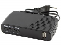 TV-тюнер внешний автономный World Vision T624M2, Black, DVB-T T2 C, HDMI, 2xUSB,