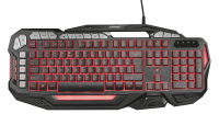 Клавиатура Trust GXT 285 Gada Advanced Gaming, Black, USB, настраиваемая цветная