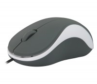 Мышь Defender Accura MS-970, Gray White, USB, оптическая, 1000 dpi, 3 кнопки, 1.