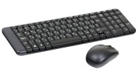 Комплект беспроводной Logitech MK220 Combo, Black, клавиатура (K220) + мышь (M10
