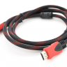 Кабель HDMI - HDMI 25 м Merlion Black, V1.4, коннектор RED Black (YT-HDMI(M) (M)