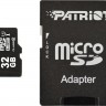 Карта памяти microSDHC, 32Gb, Class10 UHS-I, Patriot, SD адаптер (PSF32GMCSDHC10