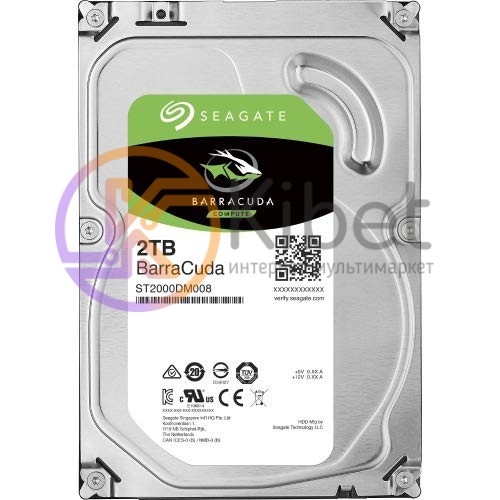 Жесткий диск 3.5' 2Tb Seagate Enterprise Capacity, SATA3, 256Mb, 7200 rpm (ST200