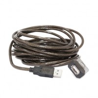 Кабель-удлинитель USB 10 м Cablexpert UAE-01-10M Black, AM AF, активный