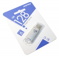 USB 3.0 Флеш накопитель 128Gb Smartbuy V-Cut Silver, SB128GBVC-S3