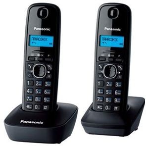 Радиотелефон Panasonic KX-TG1612UAH (черный серый) + доп. трубка АОН+ Caller I