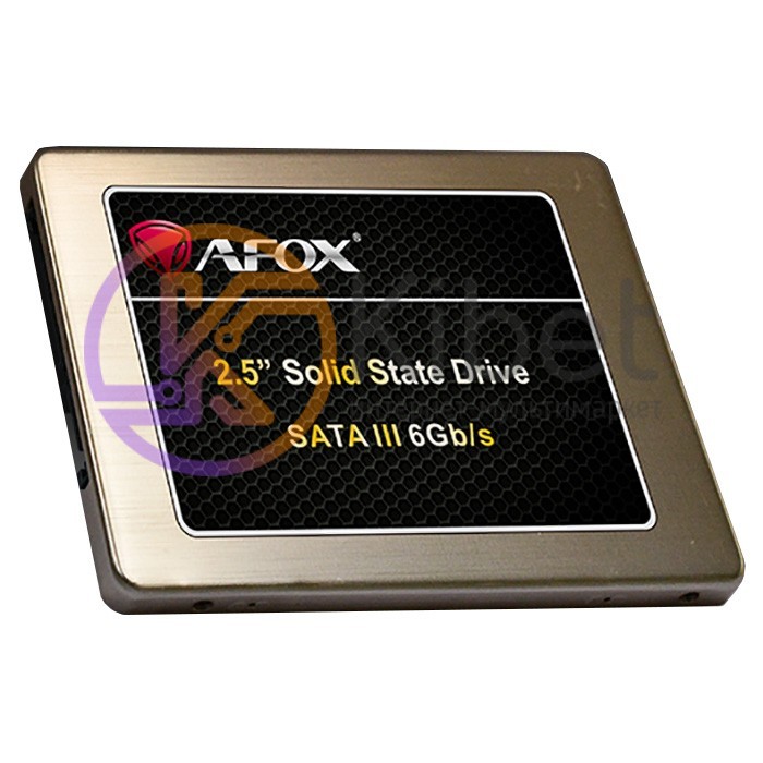 Твердотельный накопитель 120Gb, AFOX, SATA3, 2.5', TLC, 530 450 MB s (AFSN25BW12