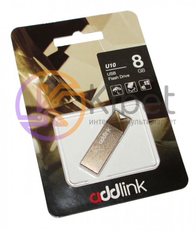 USB Флеш накопитель 8Gb AddLink U10 Gold AD08GBU10C2