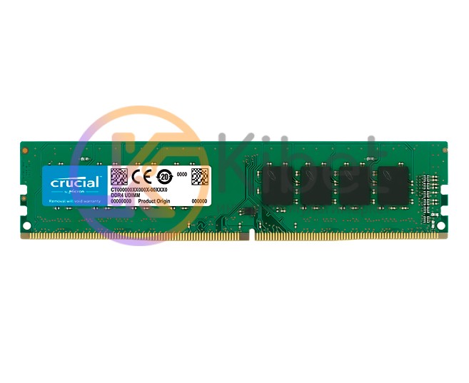 Модуль памяти 16Gb DDR4, 2400 MHz, Crucial, 17-17-17, 1.2V (CT16G4DFD824A) Б Н