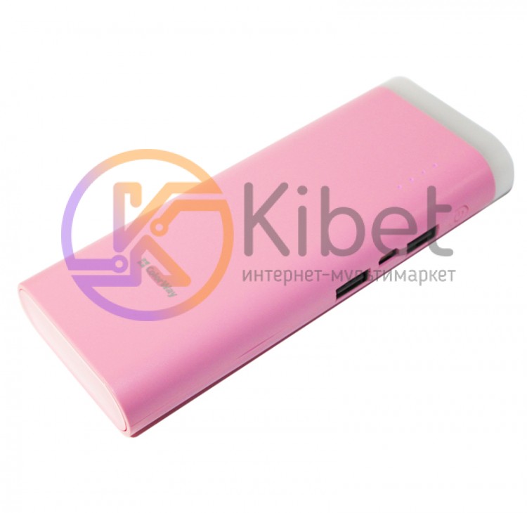 Универсальная мобильная батарея 11000 mAh, ColorWay, Flashlight Pink (CW-PB110LI