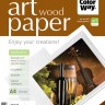 Фотобумага ColorWay 'Art', глянцевая, с тесненной фактурой имитации дерева, A4,