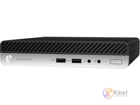 Неттоп HP ProDesk 400 G5 DM, Black Silver, Core i3-9100T (4x3.1-3.7 GHz), B360,