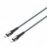 Кабель USB Type-C - Lightning 2 м ColorWay Grey, 3.0A (CW-CBPDCL036-GR)