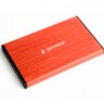 Карман внешний 2.5' Gembird, Red, USB 3.0, 1xSATA HDD SSD, питание по USB (EE2-U