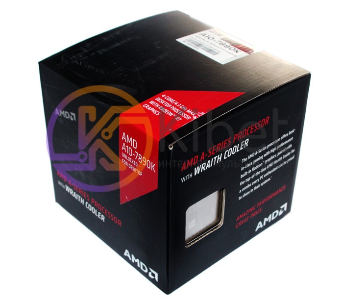 Процессор AMD (FM2+) A10-7890K, Box, 4x4,1 GHz (Turbo Boost 4,3 GHz), Radeon R7