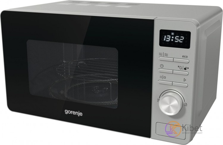Микроволновая печь Gorenje MO20A4X, Grey, 800W, 20 л, гриль, кнопочное с поворот
