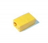 Розетка соединительная для RJ45 (мама - мама), Yellow