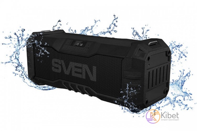 Колонка портативная 2.0 Sven PS-430 Black, 2 x 7.5 Вт, пластиковый корпус, Bluet