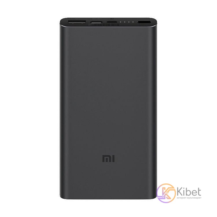 Универсальная мобильная батарея 10000 mAh, Xiaomi Mi Power Bank 3 10000 mAh Blac