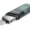 USB 3.1 Lightning Флеш накопитель 128Gb, SanDisk iXpand Flip, Silver Gray (SDI