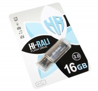 USB 3.0 Флеш накопитель 16Gb Hi-Rali Rocket series Silver, HI-16GB3VCSL