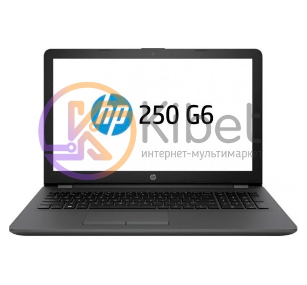 Ноутбук 15' HP 250 G6 (3QL41ES) Dark Ash Silver 15.6', матовый LED (1366x768), I