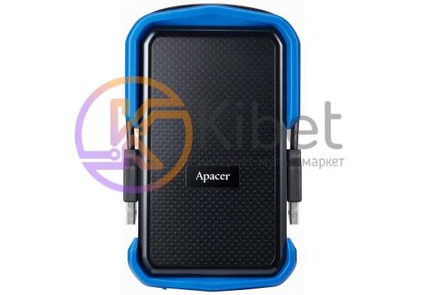 Внешний жесткий диск 2Tb Apacer AC631, Black Blue, 2.5', USB 3.1 (AP2TBAC631U-1)