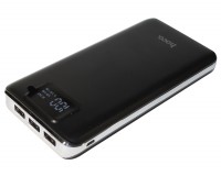 Универсальная мобильная батарея 20000 mAh, Hoco B23B, Black, 3xUSB, 1A 1A 2A, ка