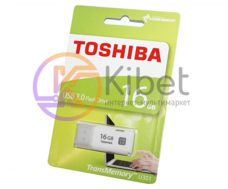 USB 3.0 Флеш накопитель 16Gb Toshiba Hayabusa White THN-U301W0160E4