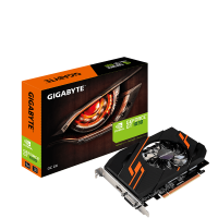 Видеокарта GeForce GT1030 OC, Gigabyte, 2Gb DDR5, 64-bit, DVI HDMI, 1544 6008MHz