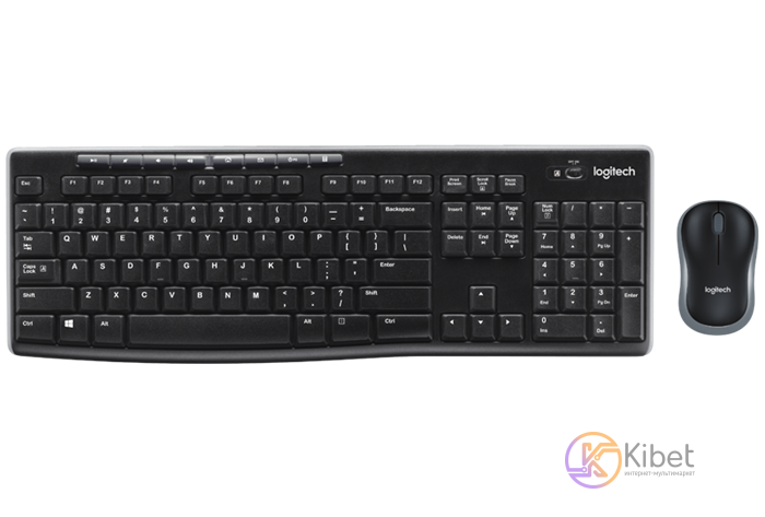 Комплект Logitech MK275 Combo, Black, беспроводной, влагозащищенная клавиатура +