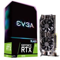 Видеокарта GeForce RTX 2070, EVGA, BLACK GAMING, 8Gb DDR6, 256-bit, DVI HDMI 2xD