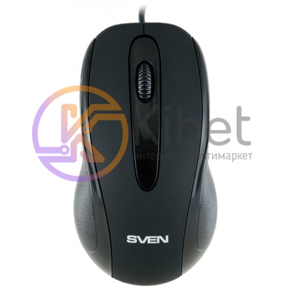 Мышь Sven RX-170, Black, USB, оптическая, 1000 dpi, 2 кнопки, 1,5 м