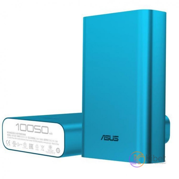 Универсальная мобильная батарея 10050 mAh, Asus Blue, 1xUSB, 5V 2.4A (90AC00P0