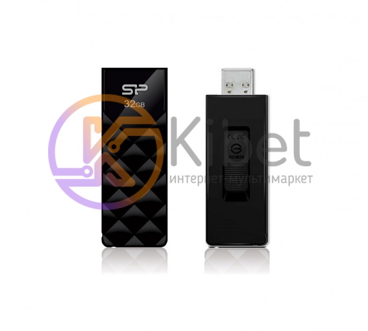 USB Флеш накопитель 32Gb Silicon Power Ultima U03 Black 19 8Mbps SP032GBUF2U