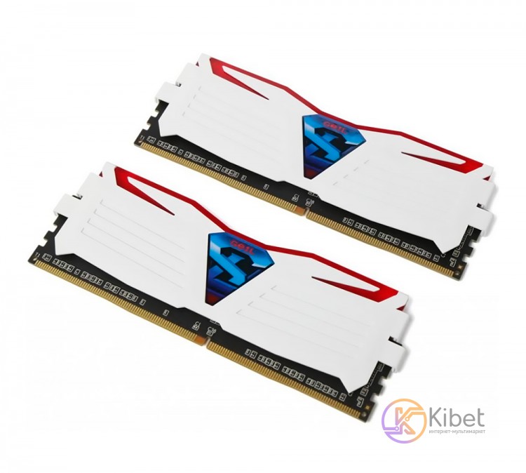 Модуль памяти 4Gb x 2 (8Gb Kit) DDR4, 2133 MHz, Geil Super Luce White Red, 15-15