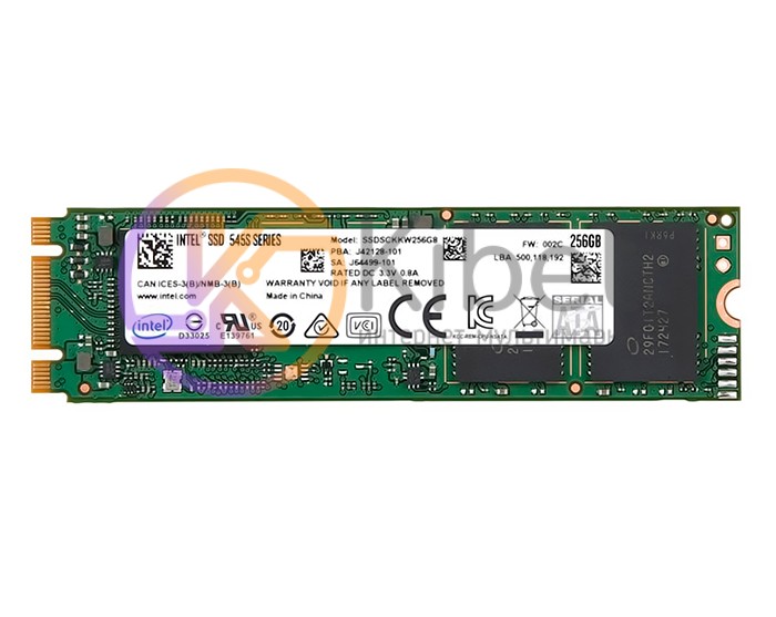 Твердотельный накопитель M.2 256Gb, Intel 545s, SATA3, TLC 3D, 550 500 MB s (SSD