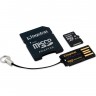 Карта памяти microSDXC, 64Gb, Class10, Kingston, Mobility Kit Gen2 (SD адаптер +