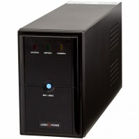 ИБП LogicPower LPM-825VA Black, 825VA, 577W, AVR, 2 розетки (Schuko), 12В 9Ач x