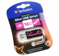 USB Флеш накопитель 16Gb Verbatim Store'N'Go Mini Neon Pink 49396