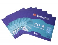 Диск CD-R 50 Verbatim, 700Mb, 52x, Extra (43843-02)