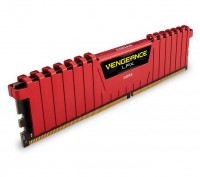 Модуль памяти 8Gb DDR4, 2400 MHz, Corsair Vengeance LPX, Red, 16-16-16-39, 1.2V,