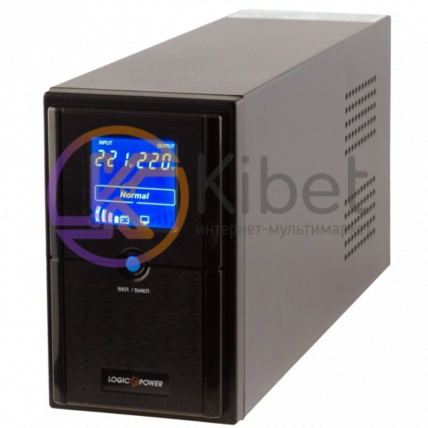 ИБП LogicPower LPM-UL625VA Black, 625VA, 437W, линейно-интерактивный, AVR, 2 роз