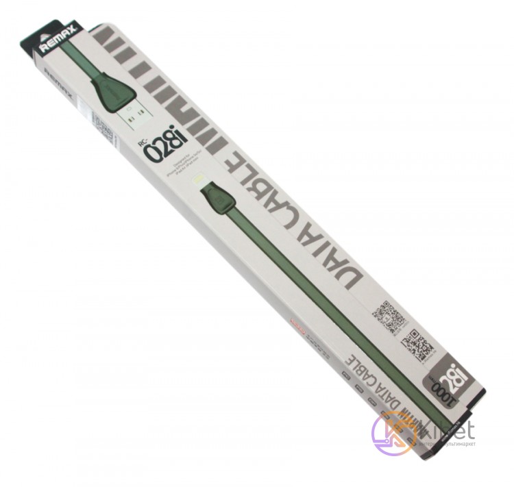 Кабель USB - Lightning, Remax 'Martin Data Cable', Black, 1 м (RC-028i)