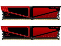 Модуль памяти 16Gb x 2 (32Gb Kit) DDR4, 2400 MHz, Team T-Force Vulcan, Black Red