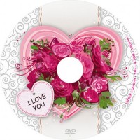 Диск DVD-R 50 Videx 'I Love You', 4.7Gb, 16x, Bulk Box