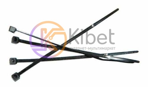 Стяжки для кабеля, 140 мм х 3,6 мм, 100 шт, Black