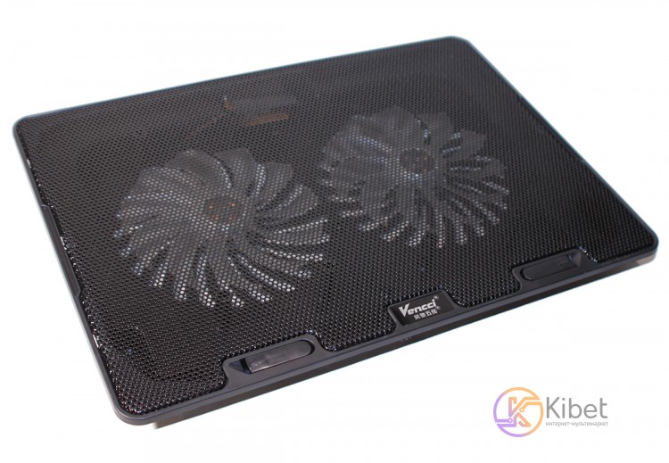 Подставка для ноутбука до 17' Notebook Cool Pad Vencci A-101, Black, 2x12 см вен