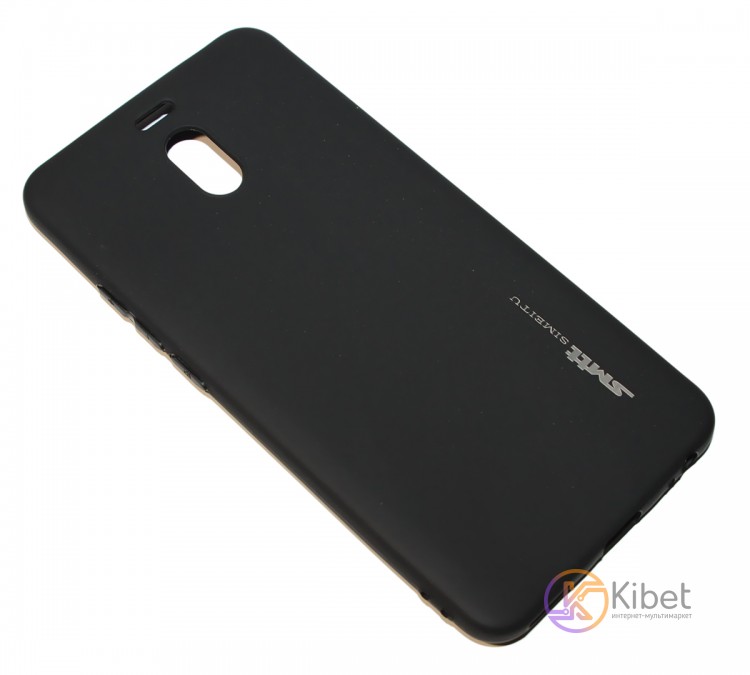 Накладка силиконовая для смартфона Meizu M6 Note, SMTT matte, Black